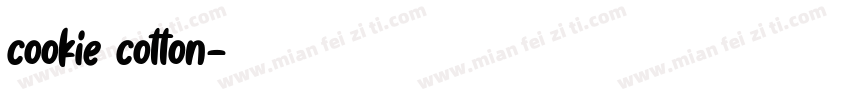 cookie cotton字体转换